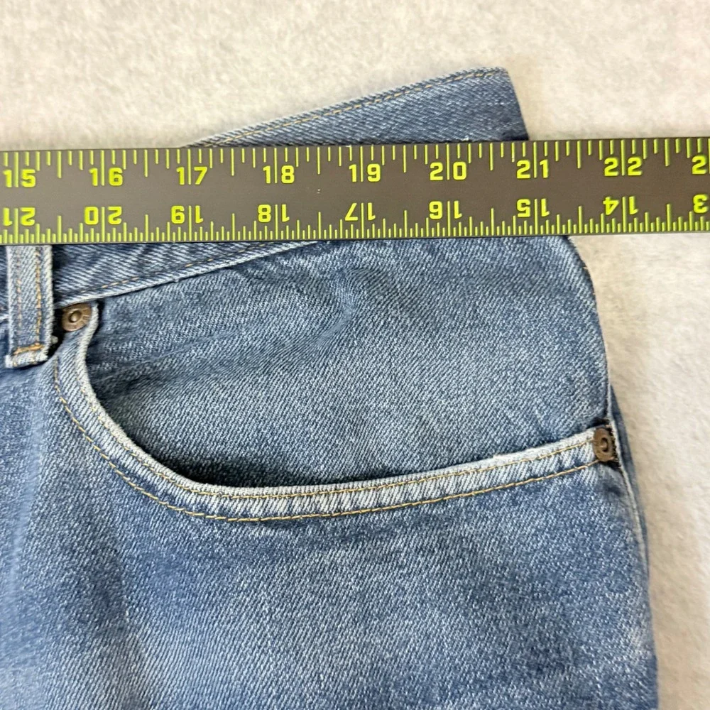 LL Bean Mens 42x34 Straight Leg Jeans Medium Wash Denim 100% Cotton OAAJ4